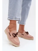 Dámské mokasíny s tkaničkou světle růžové Calivra Dámské mokasíny s tkaničkou světle růžové Calivra