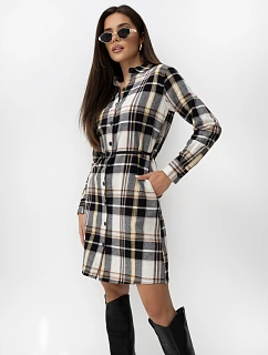 Sukienka model 22340937 czarno beżowy - FPrice
