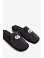 Pánské nazouváky s nášivkou Presine – černé