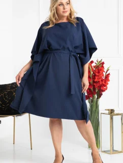 Dámské šaty plus size Rolanda tmavě modrá - Karko