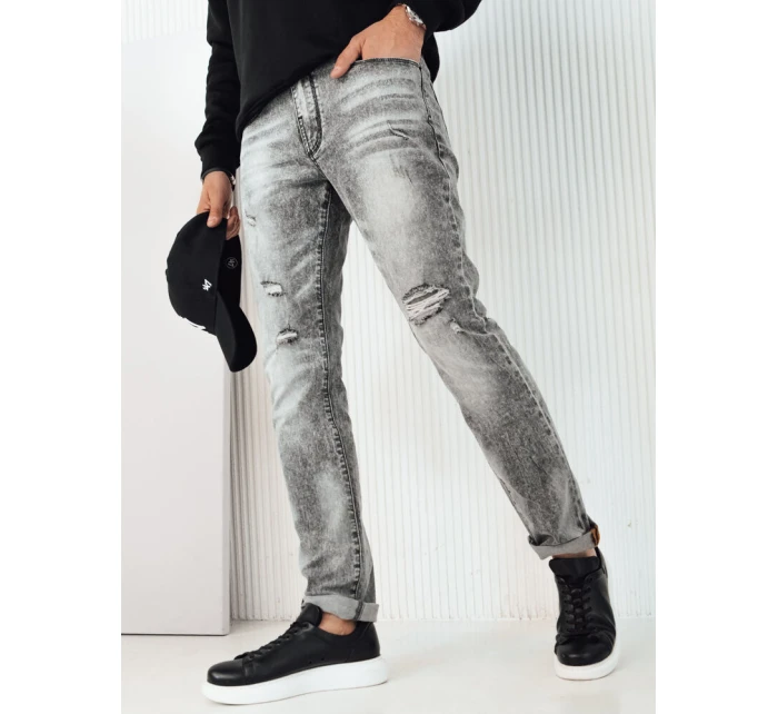 Pánské džínové kalhoty šedé FashionStreet UX4133