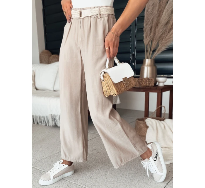 Dámské zvonové kalhoty CHIMAS světle hnědé FashionStreet UY2107 Dámské zvonové kalhoty CHIMAS světle hnědé FashionStreet UY2107