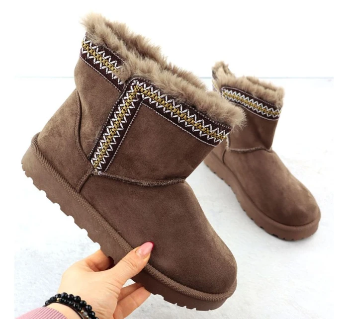 Dámské sněhule semišové hnědé Potocki model 21906182