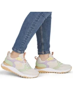 Dámské tenisky béžové polobotky model 22021801 - Rieker Dámské tenisky béžové polobotky model 22021801 - Rieker