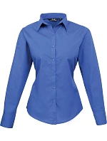 PR 300 Popelínová halenka s dlouhým rukávem model 22480093 royal - Premier PR 300 Popelínová halenka s dlouhým rukávem model 22480093 royal - Premier