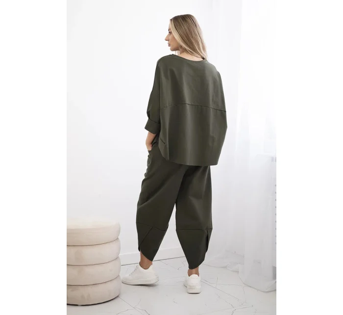 Souprava Punto Milano Winter tepláky + kalhot khaki Souprava Punto Milano Winter tepláky + kalhot khaki