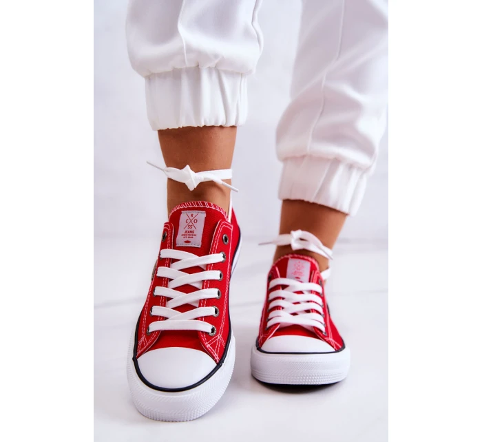 Dámské klasické tenisky model 21577962 červená - Cross Jeans