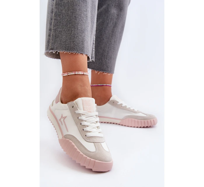 Nízké dámské tenisky Big Star NN274868 růžové Nízké dámské tenisky Big Star NN274868 růžové