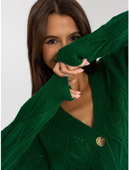 Dámský svetr LC SW 8035 tmavě zelený Dámský svetr LC SW 8035 tmavě zelený