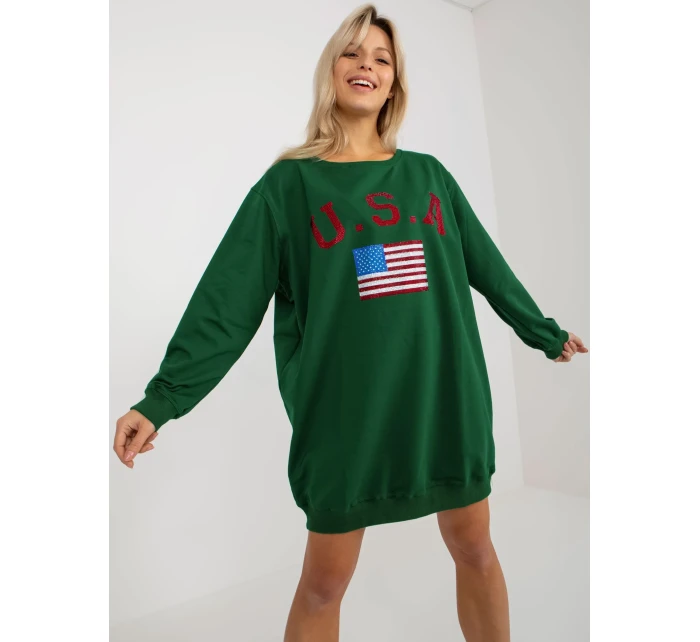 Mikina VI BL model 17865914 tmavě zelená - FPrice