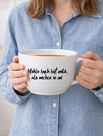 MOHLA BYCH BÝT MILÁ, ALE NECHCE SE MI - MEGA XXL keramický hrnek 1000 ml