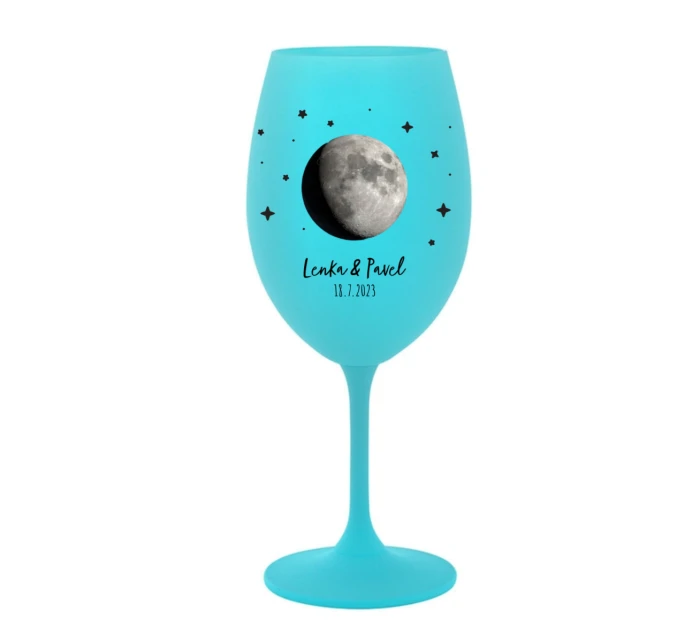 Personalizovaná sklenice s měsíční fází 