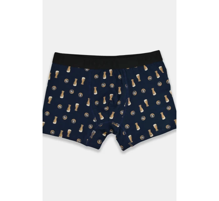 Pánské boxerky PREMIUM BB006-04 Černá se žlutou - Noviti Pánské boxerky PREMIUM BB006-04 Černá se žlutou - Noviti