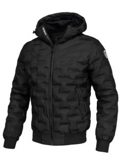 PIT BULL CARVER pánská jarní bunda černá s kapucí - 52010490000 pánské