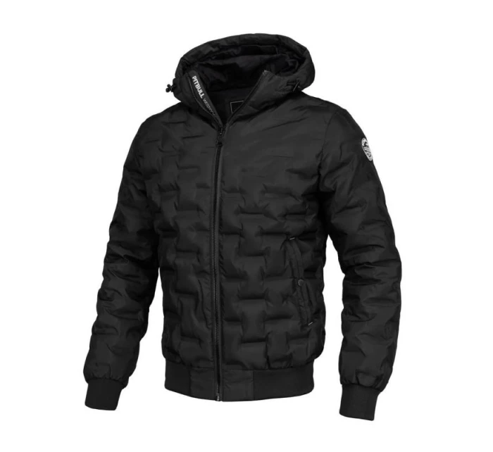 pánská jarní bunda černá s kapucí - pánské model 21931106 pánská jarní bunda černá s kapucí - pánské model 21931106