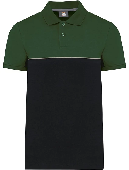 WK WK 210 Pracovní piqué polo 20.W210 black/forest green WK WK 210 Pracovní piqué polo 20.W210 black/forest green