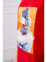 Halenka s 3D model 18743898 krajková červená - K-Fashion Halenka s 3D model 18743898 krajková červená - K-Fashion