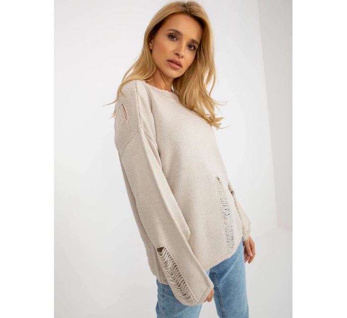 Dámský svetr BA SW 8043 .03 béžová - FPrice