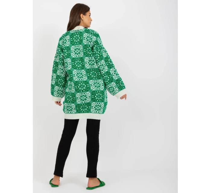 Dámský svetr LC SW model 17655253 bílý zelený - FPrice