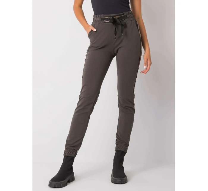 Tepláky RV DR 6891.54 tmavá khaki