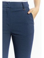 Dámské kalhoty model 19703869 fit střihu Navy Blue - Monnari