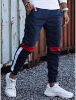 Pánské tepláky se stahovací šňůrkou tmavě modré UX4450 Pánské tepláky se stahovací šňůrkou tmavě modré UX4450