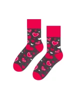 Vzorované pánské ponožky Steven art.136 Srdíčka