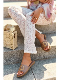 Dámské Ploché Žabky S  Hnědé model 21665087 - S.Barski