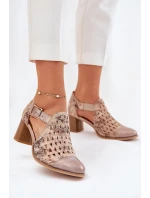 Dámské kožené boty model 21693687 - Maciejka