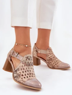 Dámské kožené boty model 21693687 - Maciejka