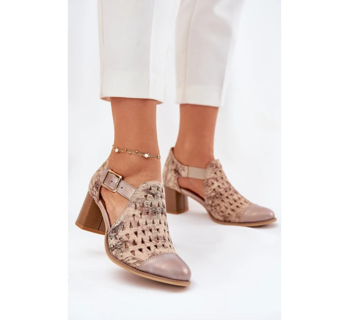 Dámské kožené boty model 21693687 - Maciejka