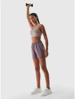 Dámské sportovní rychleschnoucí šortky 4F - světle hnědé
