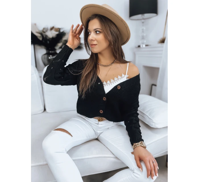 SINSA dámský svetr černý FashionStreet MY1632