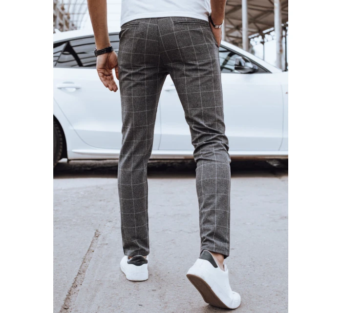 Pánské volnočasové kalhoty tmavě šedé FashionStreet UX4396