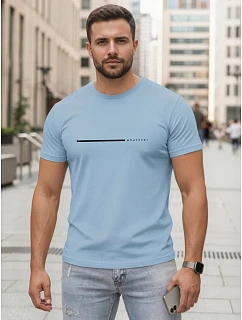 Pánské bavlněné tričko s nápisem „Whatever“ v modré barvě, FashionStreet NX5128R