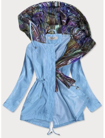 Světle dámská bunda s ozdobnou kapucí model 15084484 - ZAC&ZOE Světle dámská bunda s ozdobnou kapucí model 15084484 - ZAC&ZOE