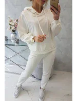 Tepláková souprava s kapucí ecru Tepláková souprava s kapucí ecru