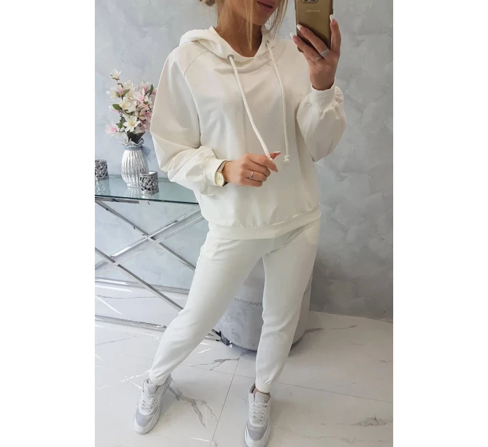 Tepláková souprava s kapucí ecru Tepláková souprava s kapucí ecru