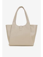 Taška shopper s přezkou NOBO BAG6010-015 světle béžová