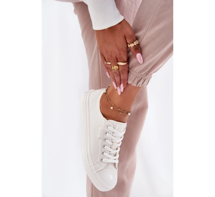 Dámské plátěné tenisky Big Star – bílé