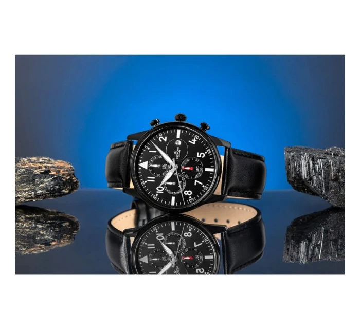 Pánské hodinky Giewont Chronograph Sapphire Black GW5630-A1 Pánské hodinky Giewont Chronograph Sapphire Black GW5630-A1