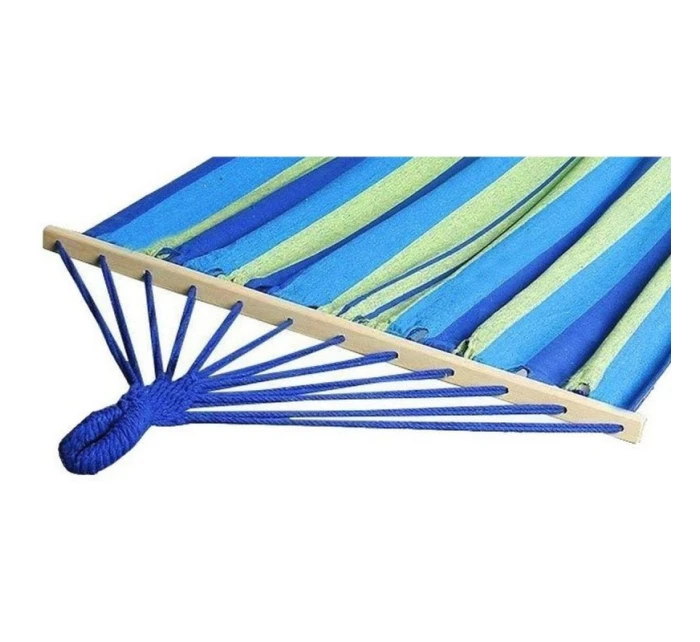 ZAHRADNÍ HOUPACÍ SÍŤ PRO 1 OSOBU 200X100CM S TYČÍ 1006048