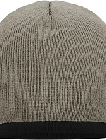Daiber MB 7584 Pletená čepice s kontrastním lemem 03.7584 light grey/black