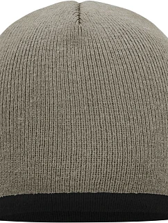 MB Pletená čepice s kontrastním lemem 03. light grey/black model 22496235 - Daiber