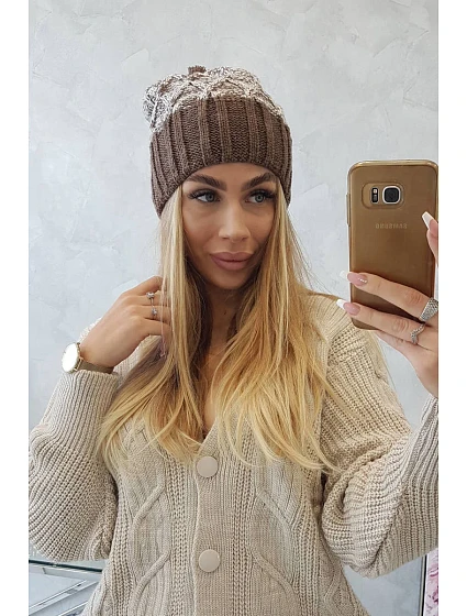 Milano fleecová čepice K203 ecru model 18749903 - K-Fashion