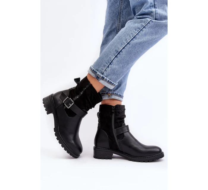 Dámské boty s podpatku s černé model 21640361 - Boto