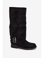 Zateplené dámské kozačky s černé model 21715385 - Boto