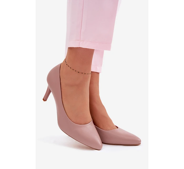 Fialové eko kožené lodičky Sergio Leone