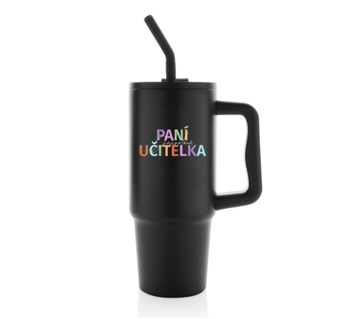 Personalizovaná termoska s barevným víčkem pro paní učitelku/pana učitele