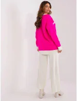 Dámský úpletový set BA KMPL 3017.76P Ecru s neon růžovou - FPrice